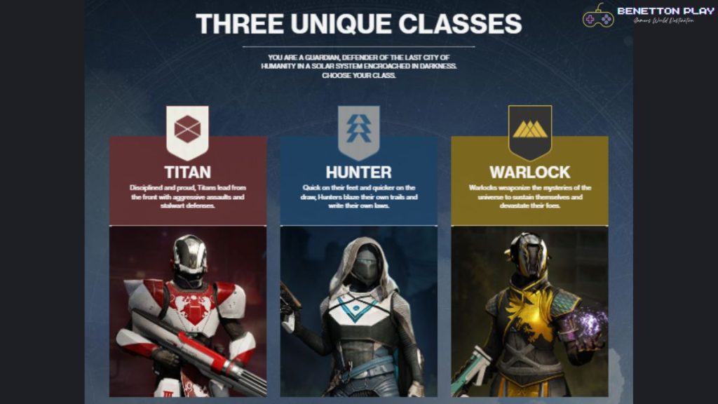 Classes in Destiny 2