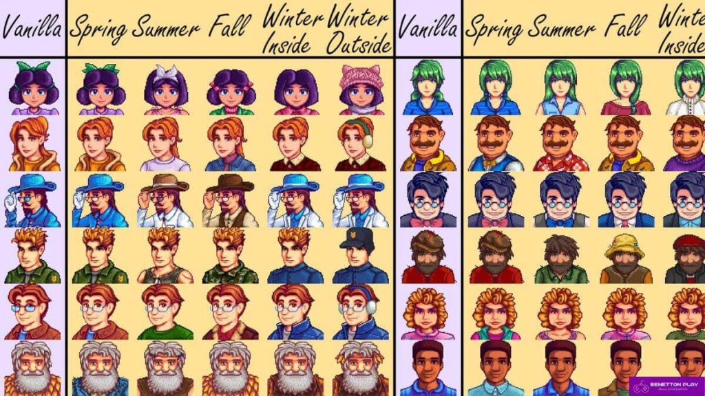 Seasonal Cute Characters Mod